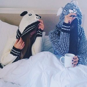 LF Stores Bear Cardigan